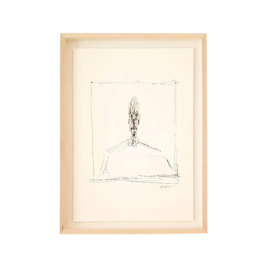 Litografía de Giacometti "Le Buste"