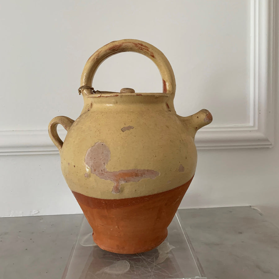 Southern French 19th Century Olive Oil Pot