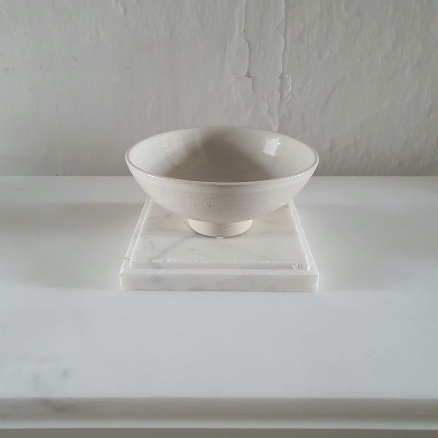 Pair of White Ceramic Bowls